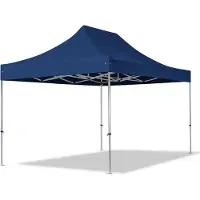 TOOLPORT 3x4,5 m Easy up partytent, PROFESSIONAL alu 40mm, blauw