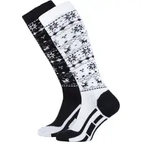 Falcon Skisok Women Snow Black/White Star (2 Pack)-Schoenmaat 35 - 38
