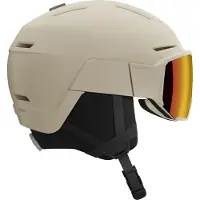 Salomon Osmo Simga, skihelm met vizier, beige