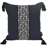 Gek op kussens! Sierkussen boho kaya black | 40 x 40 cm | katoen