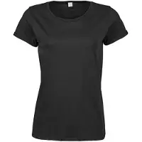 Tee Jays - Dames Roll-Up T-shirt - Black maat XXL