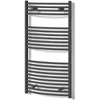 Maxaro Venus Handdoekradiator | 60x118 cm Donkergrijs 668 Watt Staal Centrale verwarming