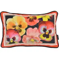 Gek op kussens! Sierkussen velvet flores long | 30 x 50 cm | polyester