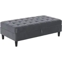 Dorel Home Hocker met bergruimte Presley Hocker met bergruimte, vrij plaatsbaar, zithoogte 43 cm