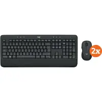 Logitech MK545 Draadloze Toetsenbord en Muis QWERTY 2-Pack