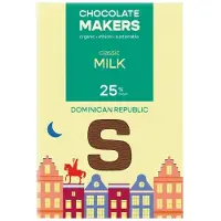 Chocolatemakers Sintletter melkchocolade 25% biologisch 100 gram