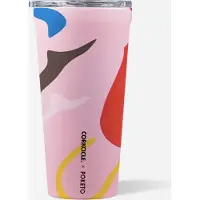 Corkcicle Tumbler 475ml 16oz - Poketo Pink Party - Roestvrijstaal -