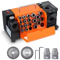 Vevor Boorbit Slijper 120 W Boorbit Slijper 4500 RPM Slijpstation 45# Stalen Boorbit Slijper 95-135° Verstelbare Punthoek 18 Spantangen Geschikt voor Boordiameter φ3-20 mm