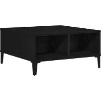 vidaXL Salontafel Zwart Eiken 60 x 60 x 30 cm