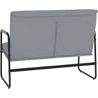 vidaXL Bankje 100x64x80 cm stof lichtgrijs