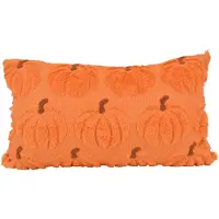 NOVÉE Sierkussen furry pumpkin oranje | 30 x 50 cm | polyester