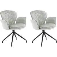 Loft 24 Lucia-Eetkamerstoel - Grijs - Set van 2