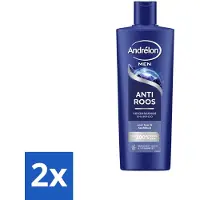 Andrélon – Shampoo – Anti Roos Men – 400 ml - Voordeelverpakking - 2 stuks