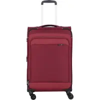 D & n lederwaren Trolley 'Travel Line 9504 ' rood