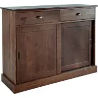 Loft 24 Dressoir Schröder Commode, 2 schuifdeuren, 2 lades, van massief dennenhout