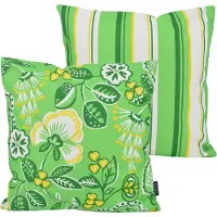 NOVÉE Flower / stripe outdoor | 45 x 45 cm | kussenhoes | katoen