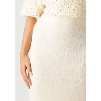 Ydence Dames Rokken Knitted Skirt Eveline - Creme - Maat M