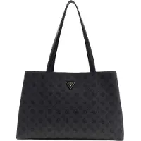 GUESS schoudertas reistas Wilder Travel Tri Compartment Tote Charcoal donkergrijs