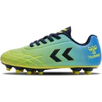 Hummel Sportschoen 'TOP STAR F.G. LC' blauw / hemelsblauw / limoen / zwart