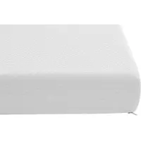 Vente-unique Schuimmatras 90x140|190cm meegroeibed dikte 10cm - AQUILON van YSMÉE L 190 cm x H 10 cm x D 90 cm