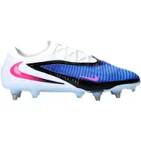 Nike Phantom 6 Low Elite IJzeren-Nop Voetbalschoenen (SG) Pro Player Blauw Wit Felroze