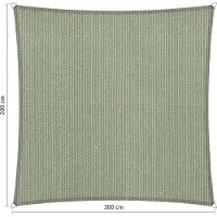 Shadow Comfort vierkant 2x2m Moonstone Green