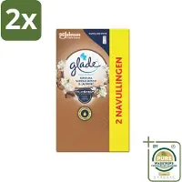 Glade - Touch & Fresh Navulling - Sensual Sandelhout Jasmijn - 2 × 10 ml - Voordeelverpakking - 2 stuks - Sandelhout - Jasmijn