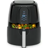 Kitchenbrothers Airfryer XXL – 7,2L Inhoud & 7 Voorinstellingen – 1890W – 39 x 33,5 x 36,7 cm – Zwart