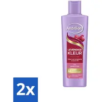 Andrélon – Shampoo – Levendige Kleur – 250 ml - Voordeelverpakking - 2 stuks