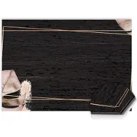 KitchenArt - Midnight Leaves Spatscherm - 70x30 cm - Spatscherm Achterwand Keuken - Spatwand Keuken