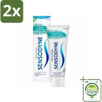 Sensodyne - Tandpasta - Deep Clean Gel - Grondige Reiniging - 75 ml - Voordeelverpakking - 2 stuks - Tandpasta voor gevoelige tanden - Gevoelige tanden
