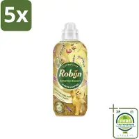 Robijn 5 x – Wasverzachter – Bohemian Blossom – 765 ml - Grootverpakking - Wasverzachter - Bloemige Geur - Wasverzachter Fles - Kleding Verzorgen - Vezels Beschermen