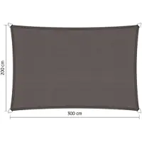 Shadow Comfort Schaduwdoek waterdicht 5x5x7,1 driehoek 90 graden Grey