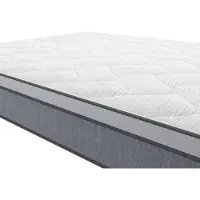 Vente-unique Set 90 x 190 cm bedbodem met opbergruimte, wit + matras met pocketveren van 22 cm dik - SERENITE van YSMÉE