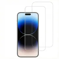 Accezz Gehard Glas Screenprotector 2-pack voor de Apple iPhone 15 / 15 Pro / 16
