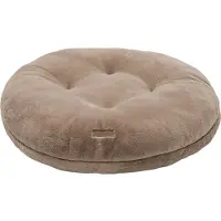 Animal Boulevard CHAMPS-ELYSEES Puff Kussen – Donut - Hondenmand – Kattenmand – Super Zacht Imitatiebont – Afneembare & Wasbare Hoes – Kleur: Mokka – Maat S: ⌀58x16 cm