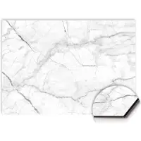 KitchenArt - Carrara Light Spatscherm - 90x60 cm - Spatscherm Achterwand Keuken - Spatwand Keuken