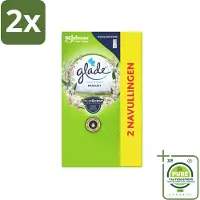 Glade - Touch & Fresh Navulling - Lelietje-van-dalen - 2 × 10 ml - Voordeelverpakking - 2 stuks - Touch & Fresh - Luchtverfrissers