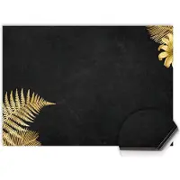 KitchenArt - Golden Fern Touch Spatscherm - 120x60 cm - Spatscherm Achterwand Keuken - Spatwand Keuken