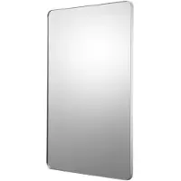 Vevor Wandspiegel Make-upspiegel Badkamerspiegel 1220 x 916 x 25 mm Zilveren lijst Gemaakt van aluminiumlegering Spiegel met Z-vormige beugel Geschikt voor Badkamer Slaapkamer Woonkamer