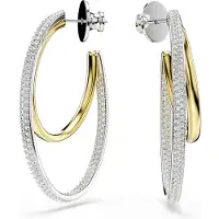Swarovski Oorbellen goud / zilver / transparant