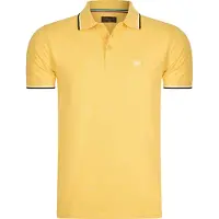 Cappuccino Italia Polo SS Polo Applique Pique Geel