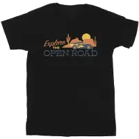 Disney Heren Auto's Verkennen De Open Weg T-Shirt (Zwart)