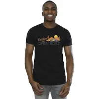 Disney Heren Auto's Verkennen De Open Weg T-Shirt (Zwart)