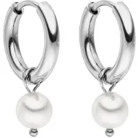 Purelei Oorbellen 'Diligence' zilver / parelwit