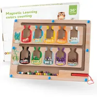 Youly Magnetisch Doolhof Houten Speelgoed – Educatief Montessori Speelgoed voor Kinderen vanaf 3 jaar - Snoepjes Editie