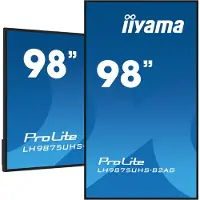 Iiyama 98 3840x2160, UHD IPS panel, Haze 25%, Digital Signage display Energielabel: F (A - G) 247.7 cm 97.5 inch 3840 x 2160 Pixel 24/7