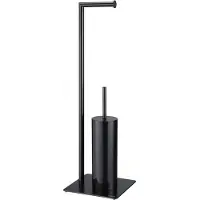 Sealskin Tube - Toiletbutler - Siliconen toiletborstel met houder - vrijstaand - Zwart