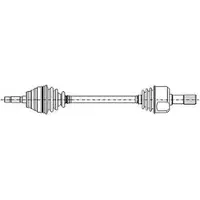 METELLI 17-1308 Aandrijfas