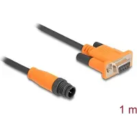 DeLOCK M12 CAN Bus Cable A-coded 5 pin male to D-Sub 9 female 1 m